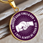 Through Good Times & Bad - Purple Necklace