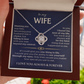 To My Wife - Meeting You Was Fate - Love Knot Necklace