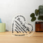 Daddy Loves You - Heart Shaped Acrylic Plaque