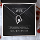 To My Gorgeous Wife - If I Had To Choose - Forever Love Necklace