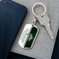 To My Badass Granddaughter - Green KeyChain