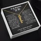 Wife - If I Could Give You One Thing - Vertical Name Necklace