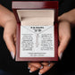Wife - If I Could Give You One Thing In Life - Vertical Name Necklace